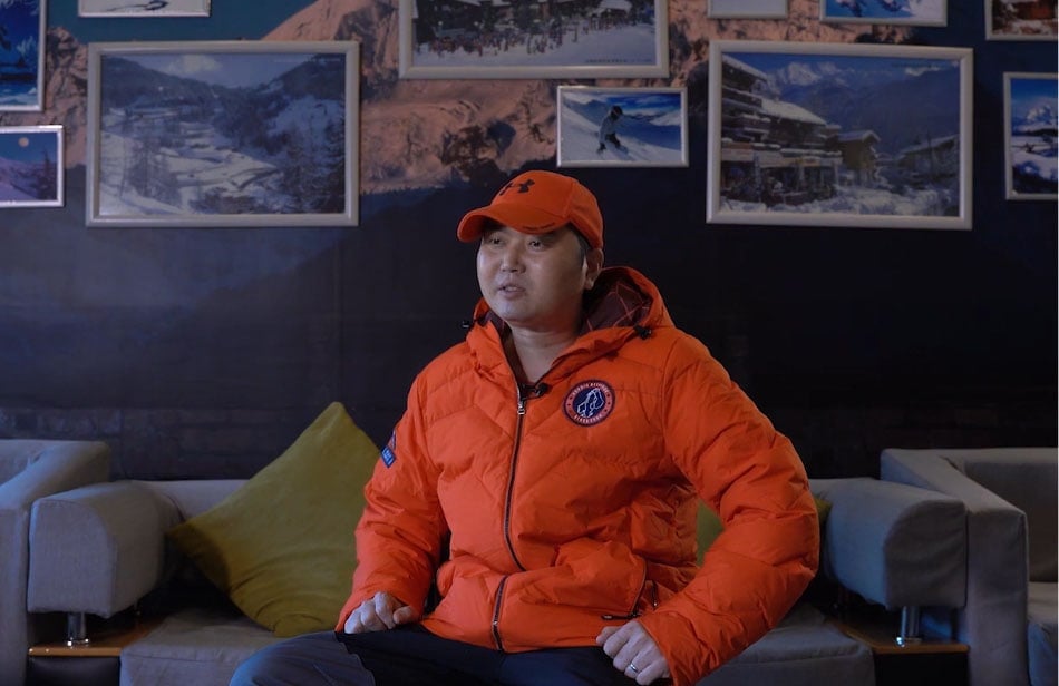 Mr Yan, a liver cancer patient, sitting down for an interview to tell his story about being unexpectedly diagnosed with HCC.